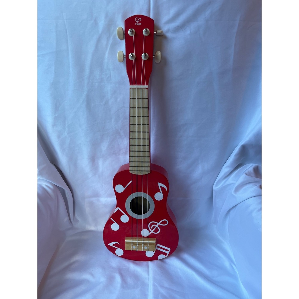 Hape Red Rockstar Ukulele Wooden Toy Instrument
